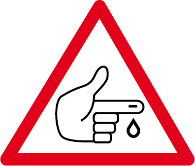 Schnittgefahr